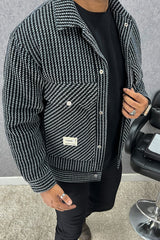 Autumn Winter Plaid Imported Men's Woolen Jacket