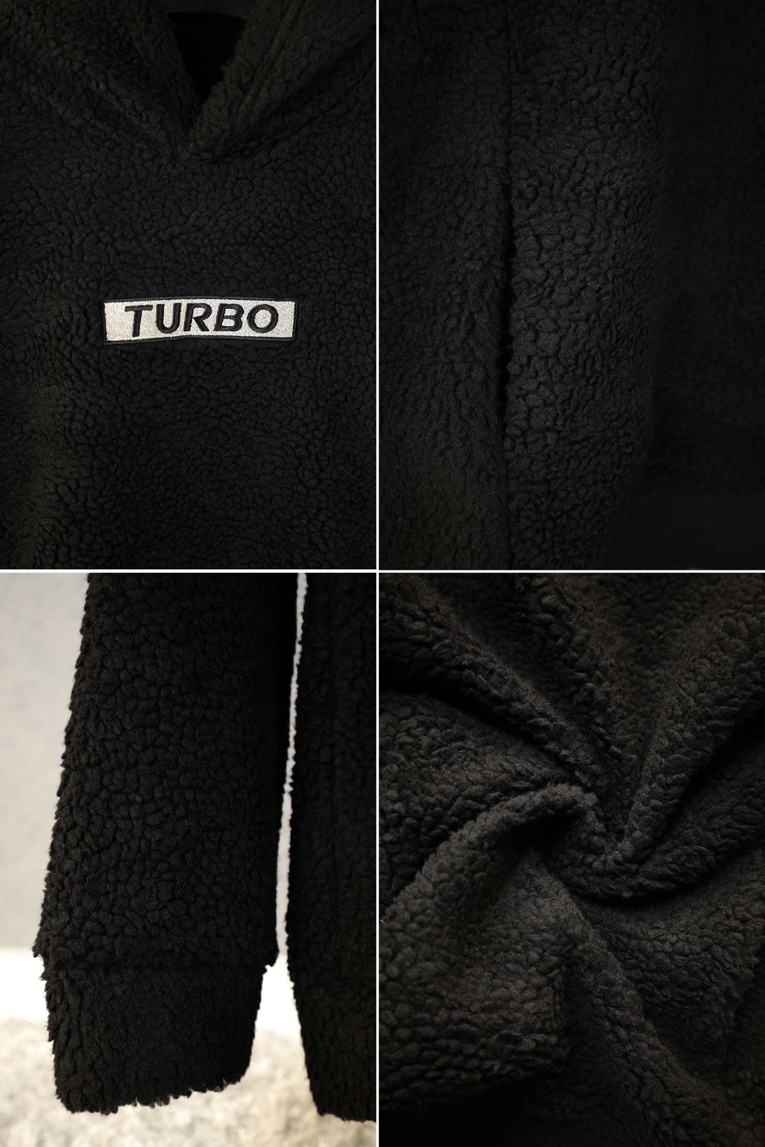 Turbo Cozy Imported Sherpa-Lined Hoodie