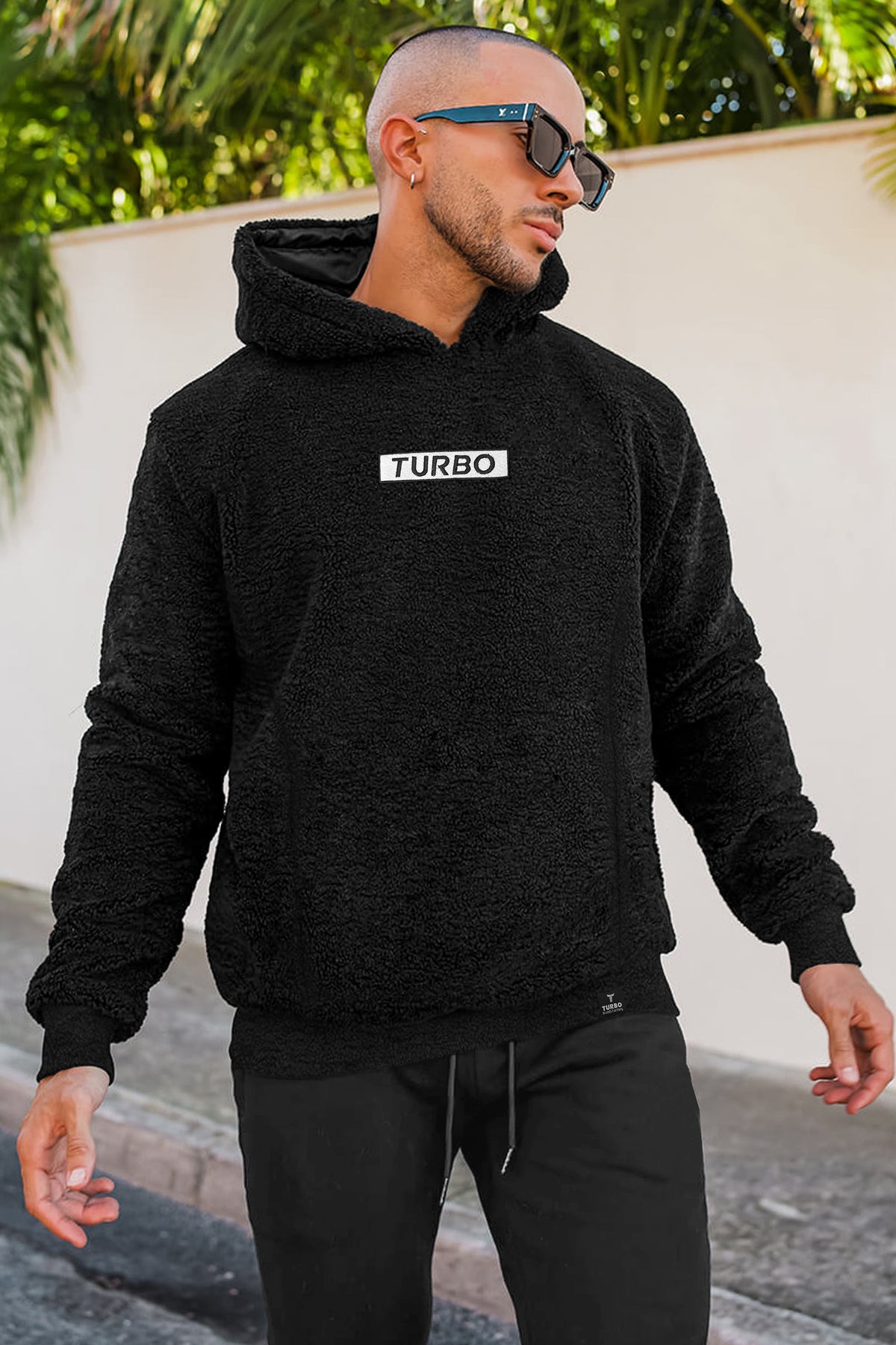 Turbo Cozy Imported Sherpa-Lined Hoodie