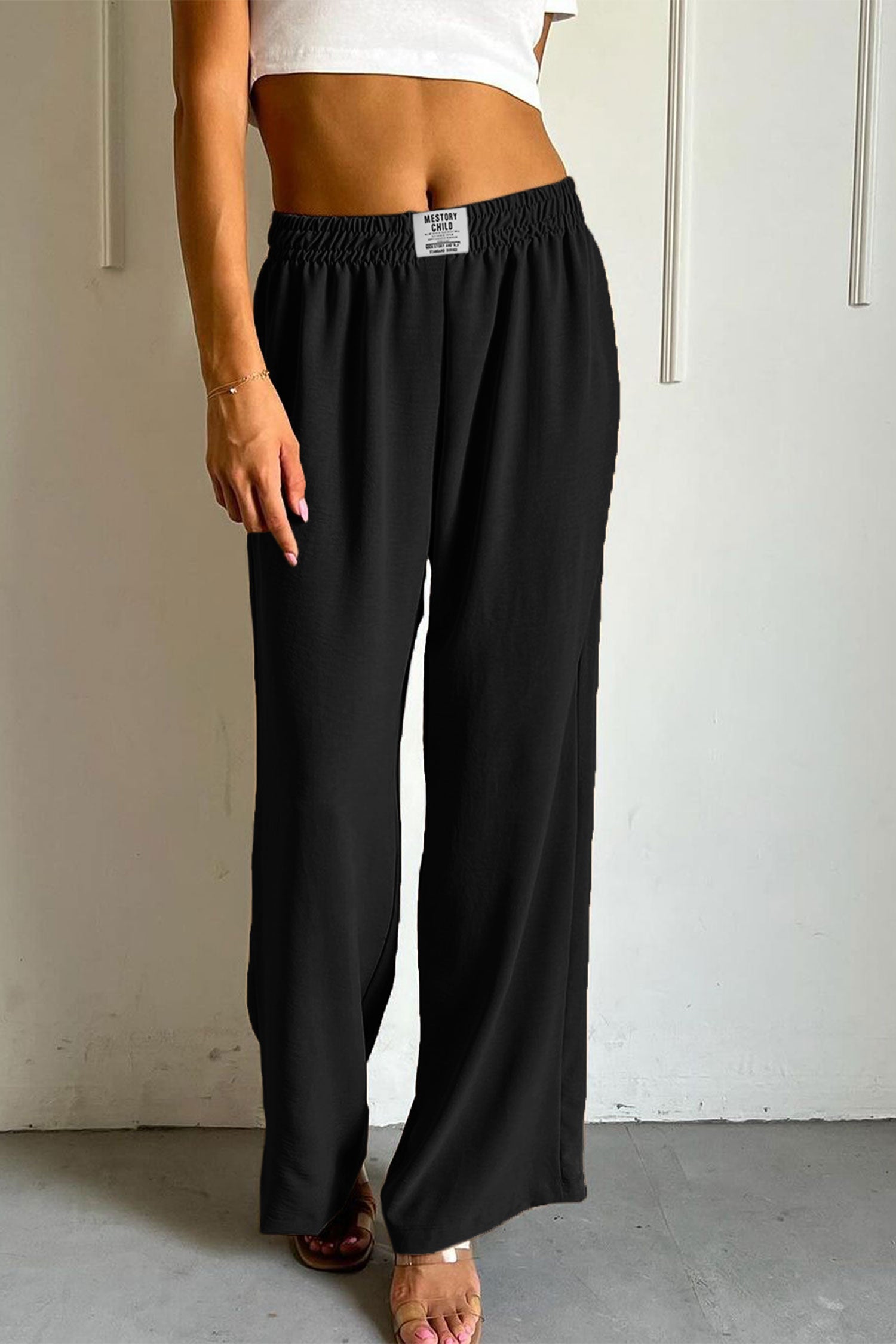 Cozy Fit Texture Style Flapper Trouser - Women