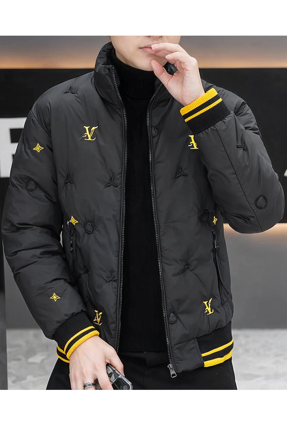 Luis Vten Embossed Branding Imported Puffer Jacket