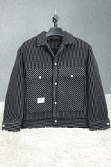 Autumn Winter Plaid Imported Men's Woolen Jacket