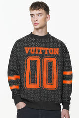 Luis Vten All Over Logo Full Sleeves Men's Sweatshirt