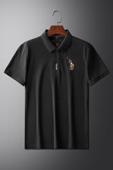 Rph Lren Polo Big Pony Men's Polo Shirt In Black