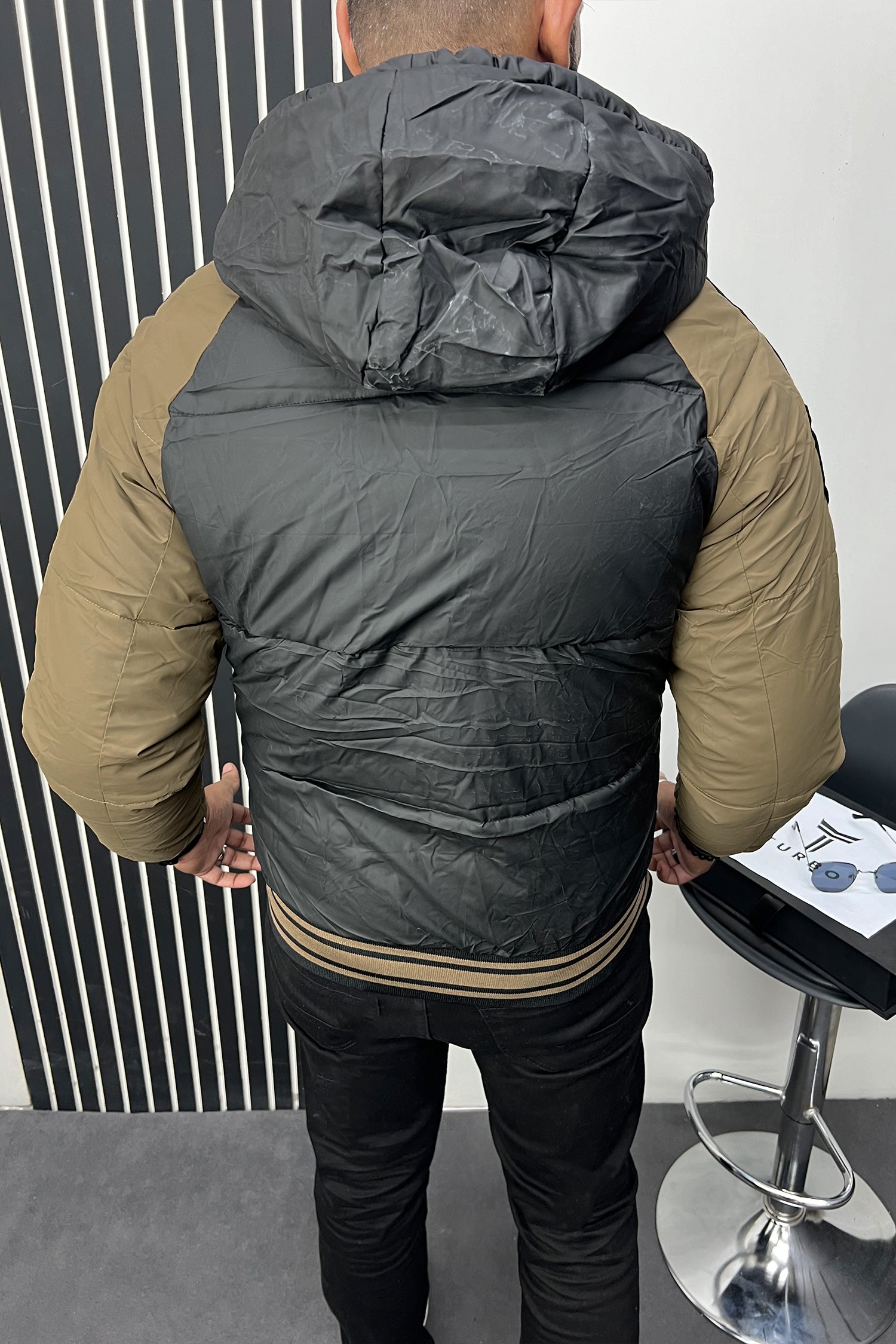 Go-Ahead Embriodered Logo Imported Puffer Jacket