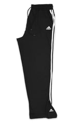 Adds Loose Bottom Zip Style Imported Sportswear Trouser in Black