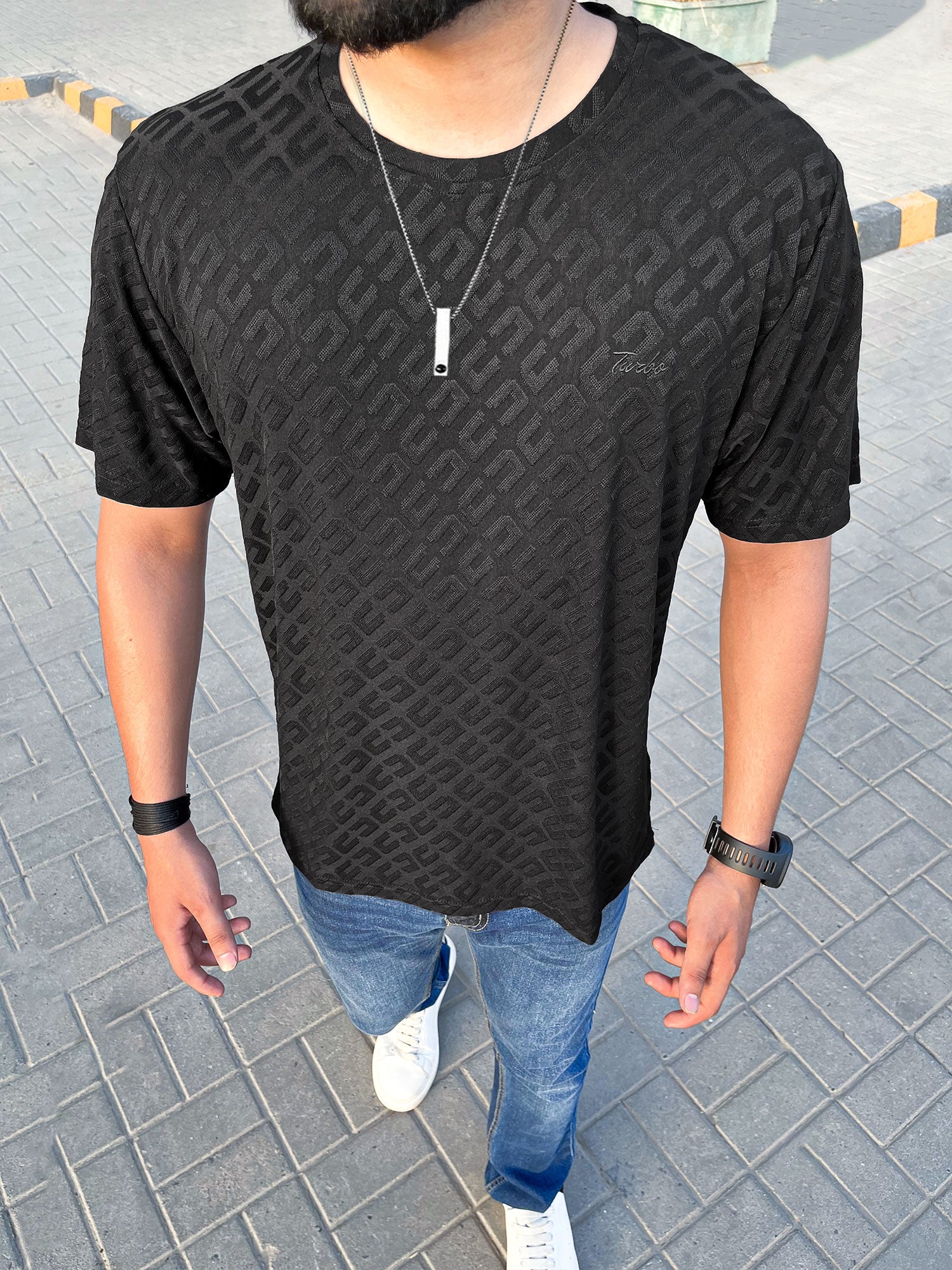 Self Texture Turbo Signature T-Shirt