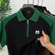 Turbo Zipper Closure Style Men's Polo T-Shirt