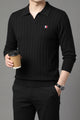 Turbo Open Johnny Collar Imported Men's Sweater
