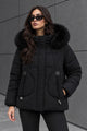 Women Quilted Detachable Arm & Hood Imported Puffer Jacket