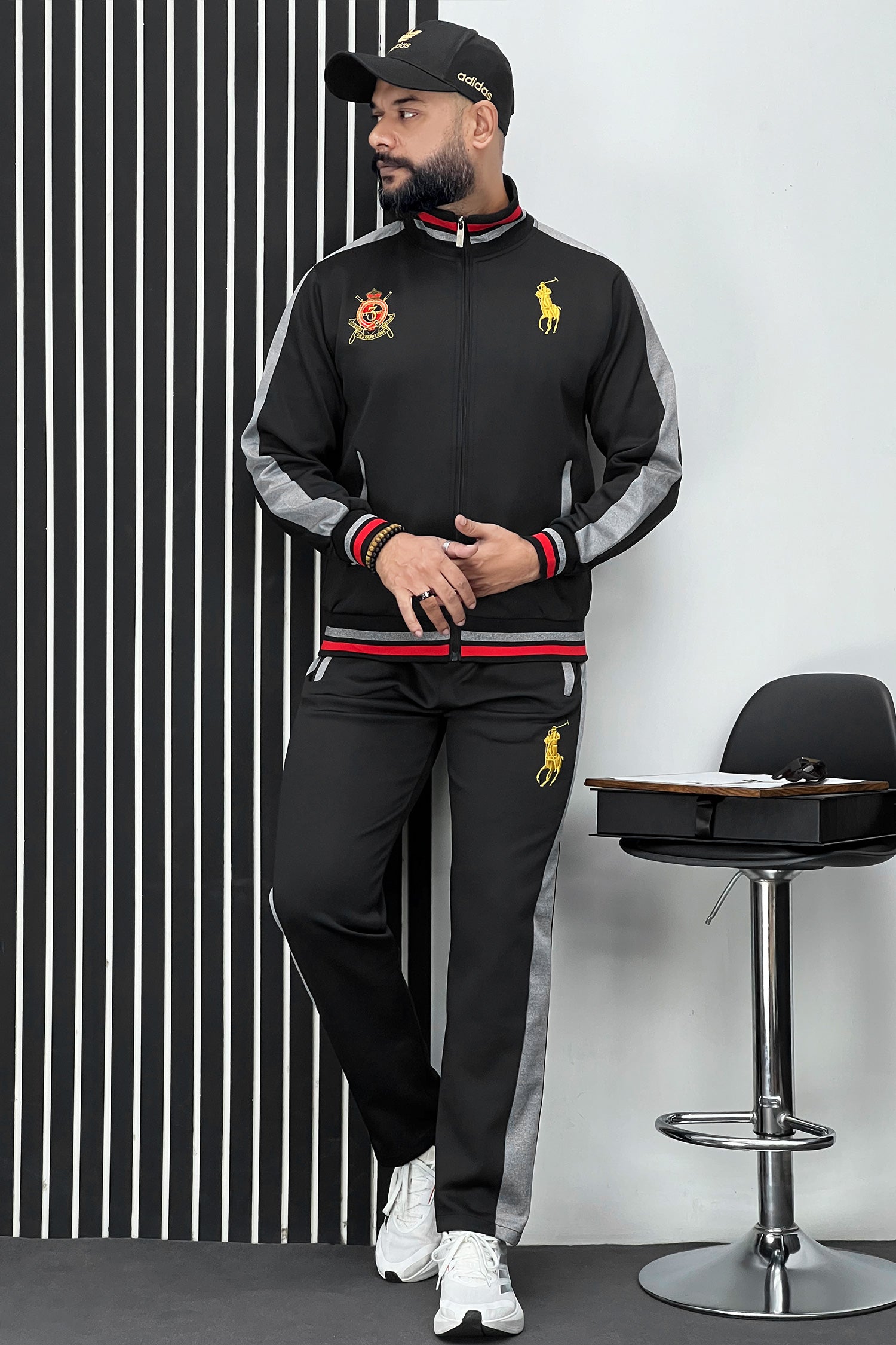 Rph Lurn Polo Sportswear Men Zipper Tracksuit