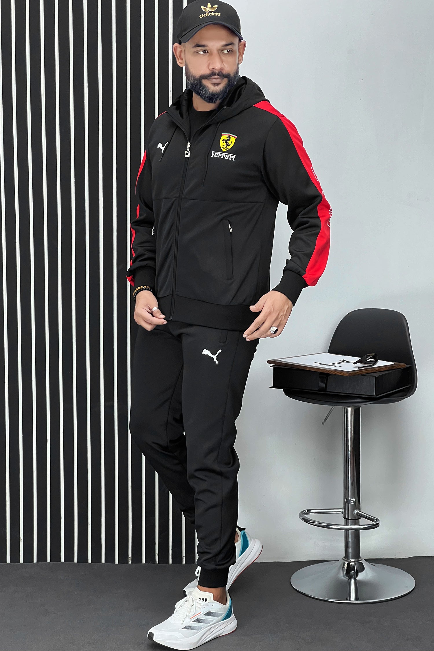 Ferrari x Pma Sportswear Men Zipper Tracksuit