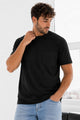 Mens Confection Monogram Round Neck T-Shirt In Black