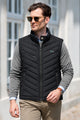 Lcste Chevron Quilted Imported Puffer Men's Gilet