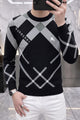 Burbry Monochrome Inspired Imported Round Neck Men's Sweater
