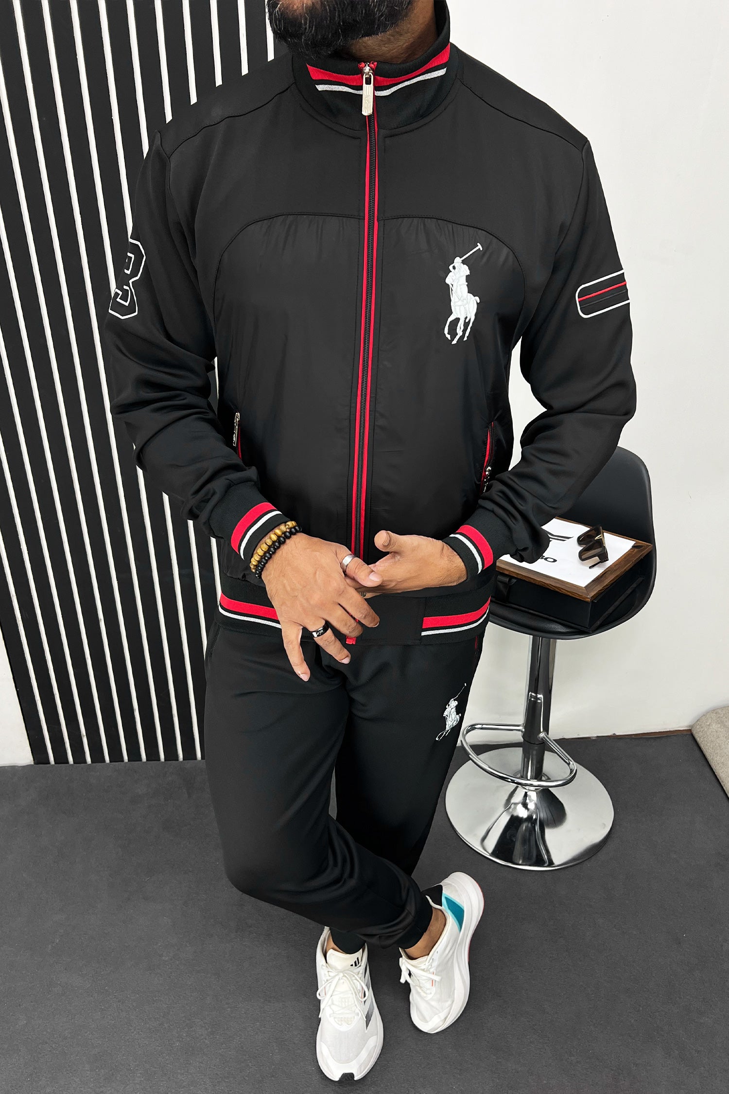 RL Polo Sportswear Men Zipper Tracksuit