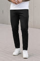 Turbo Sporty Style  Cross Plate Trouser In Black