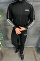 Adds Tipped Stripes Track Zipper Men's Co-Ord Set