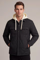 Men's Casual Quilted Detachable Hood Imported Puffer Jacket