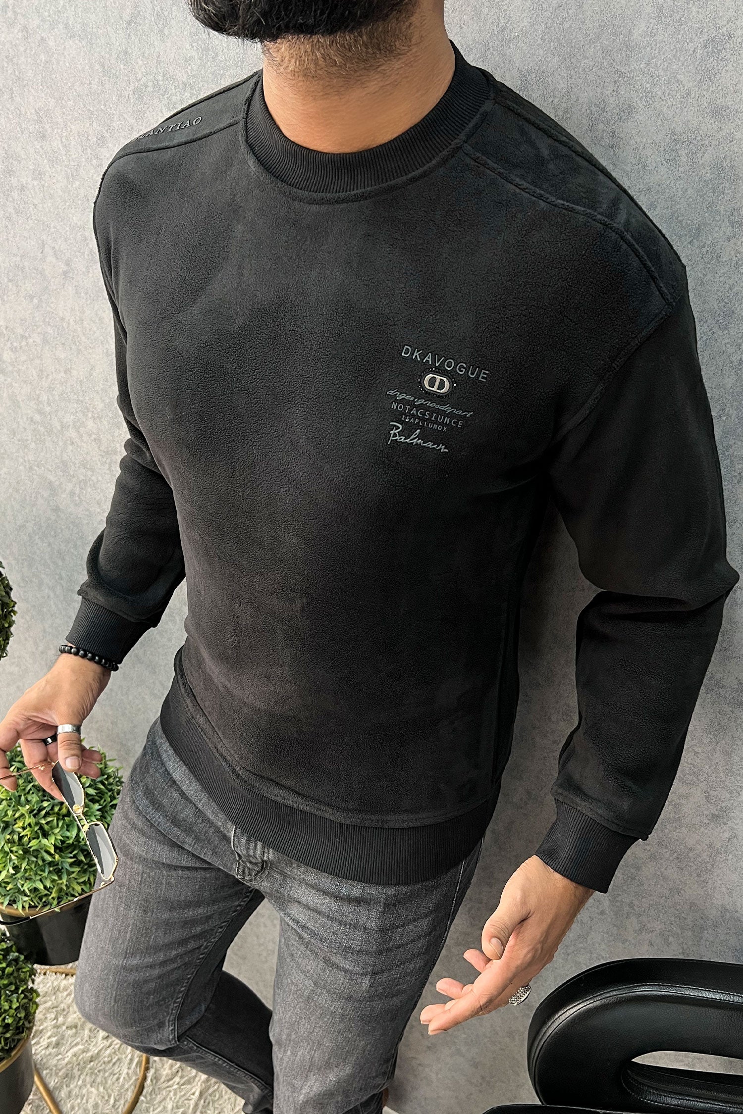 Blman Round Neck Imported Men's Sweatshirt