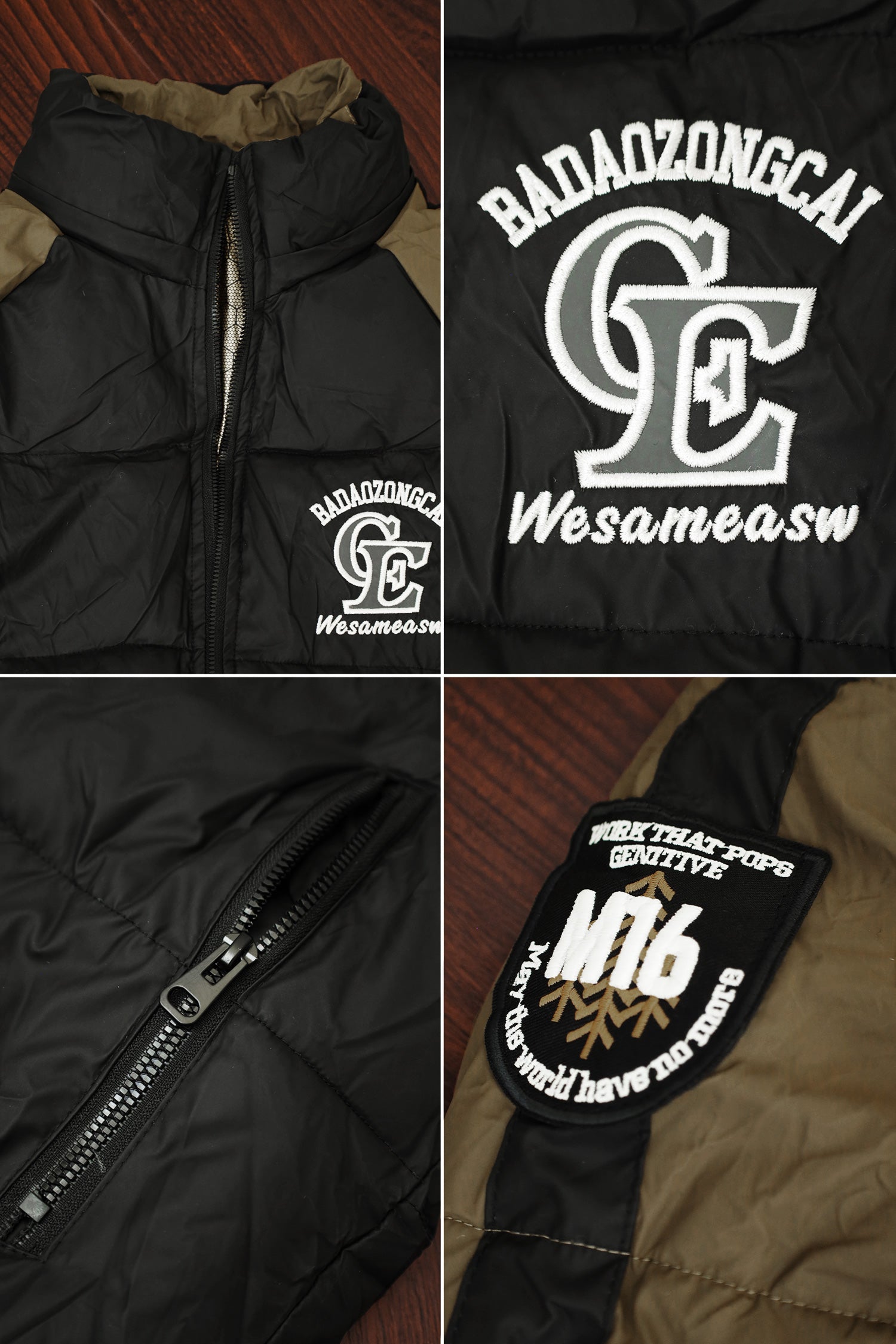 Go-Ahead Embriodered Logo Imported Puffer Jacket