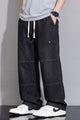 Turbo Style Cast Denim Cargo Jeans In Black