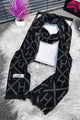 Hrms Geometric Grid Imported Men's Wool Muffler