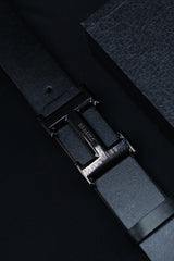 Hrmes Metal Alloy Automatic Buckle Branded Belt