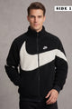 Nke Wind-Runner Swoosh Double Sided Imported Sherpa Puffer Jacket