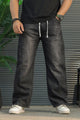 Turbo Retro New Style Denim Cargo Jeans In Black