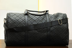 Luis Vten Imported Signature Embossed Travel bag in Black