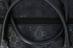 Luis Vten Imported Embossed Texture Travel bag in Black