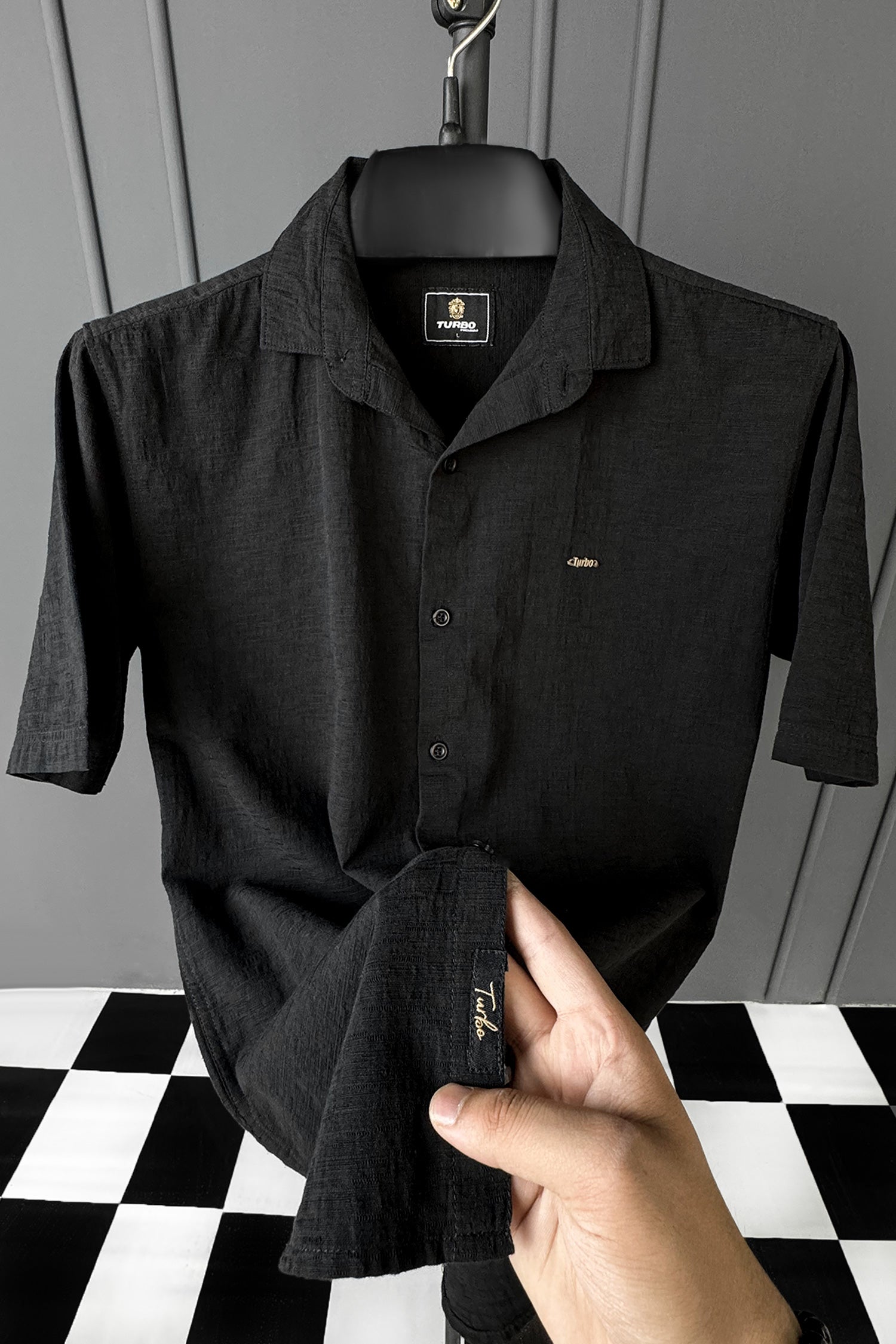 Turbo Textured Relaxed Fit Casual Shirt