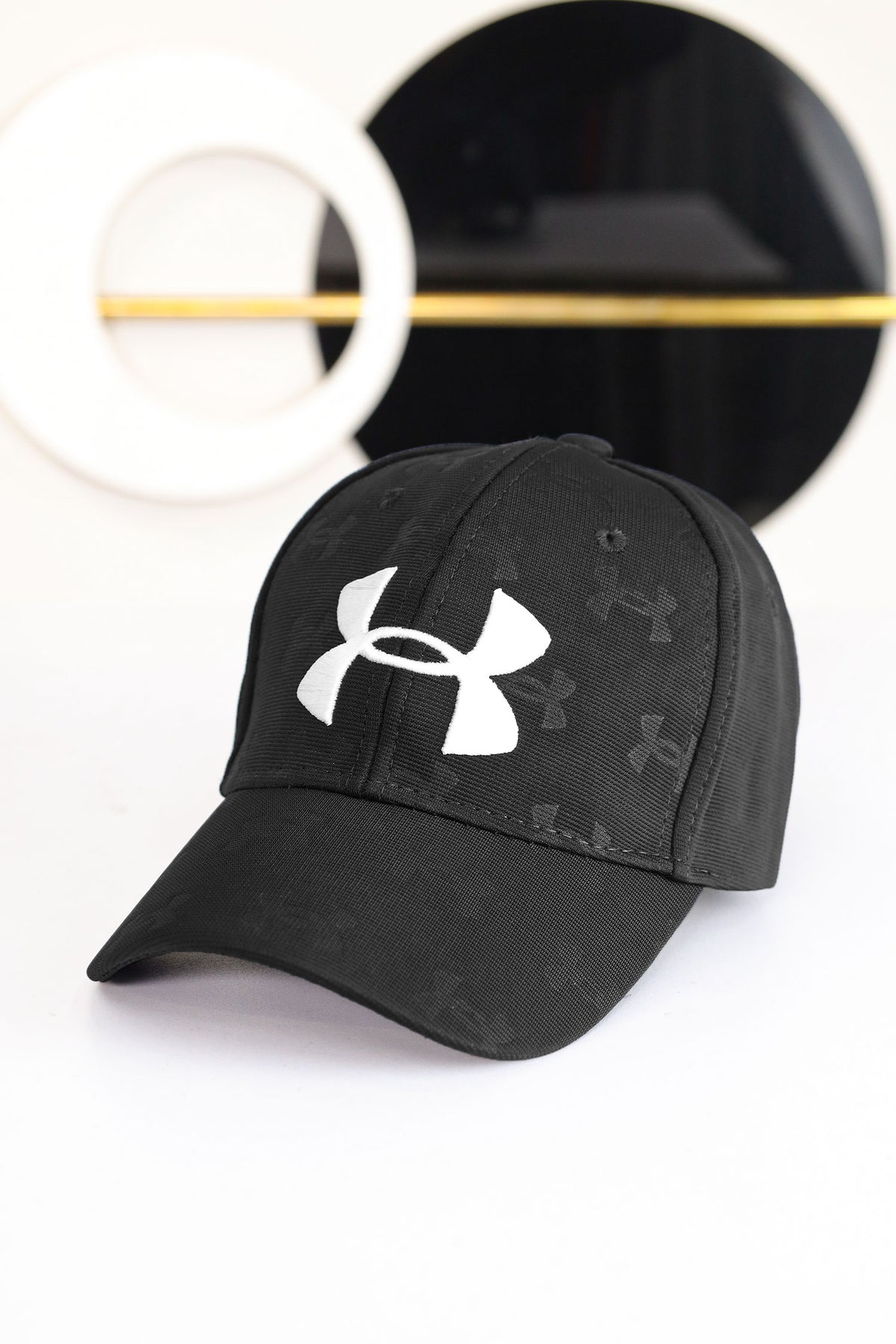 Undr Armr Headline Golf Imp Polyester Cap In Black