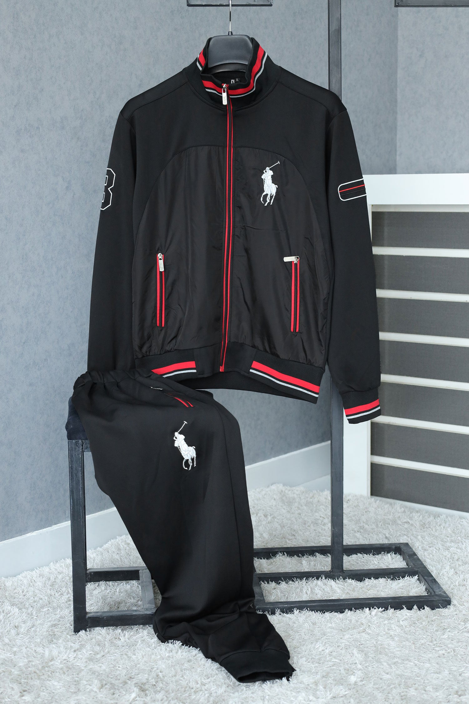 RL Polo Sportswear Men Zipper Tracksuit