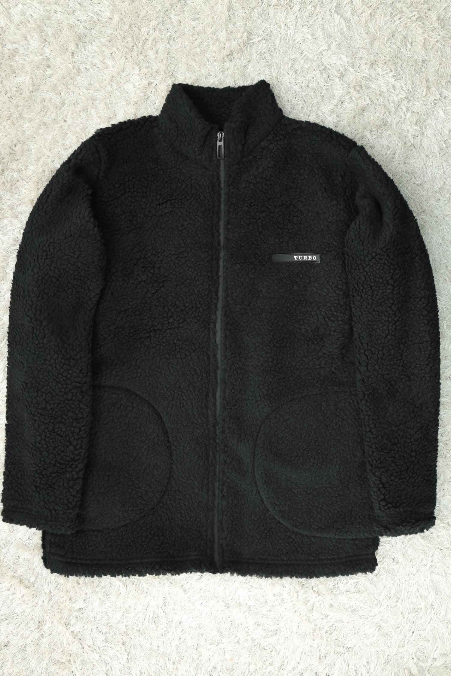 Turbo Zipper Style Sherpa Fleece Light Weight Jacket - Women