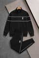 On Club Executive Sport Zipper Men's Co-Ord Set In Black