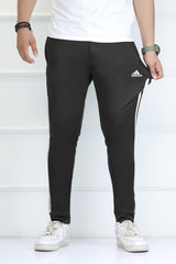 Adds Premium Tri-Line Quick-Dry Slim-Fit Trouser In Black