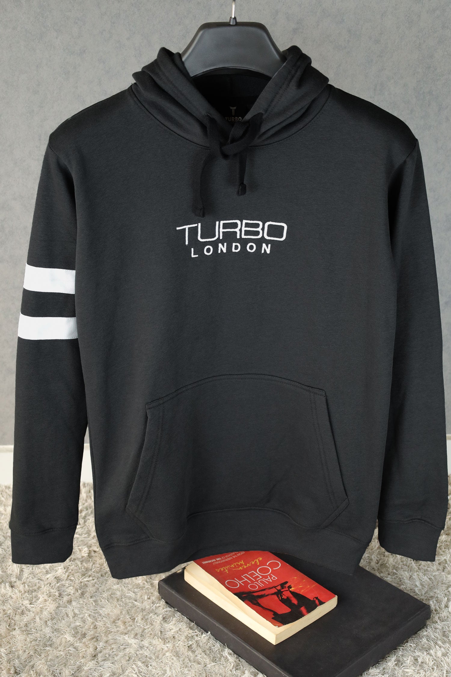 Turbo Elbow Panel Stripe Fleece Hoodie