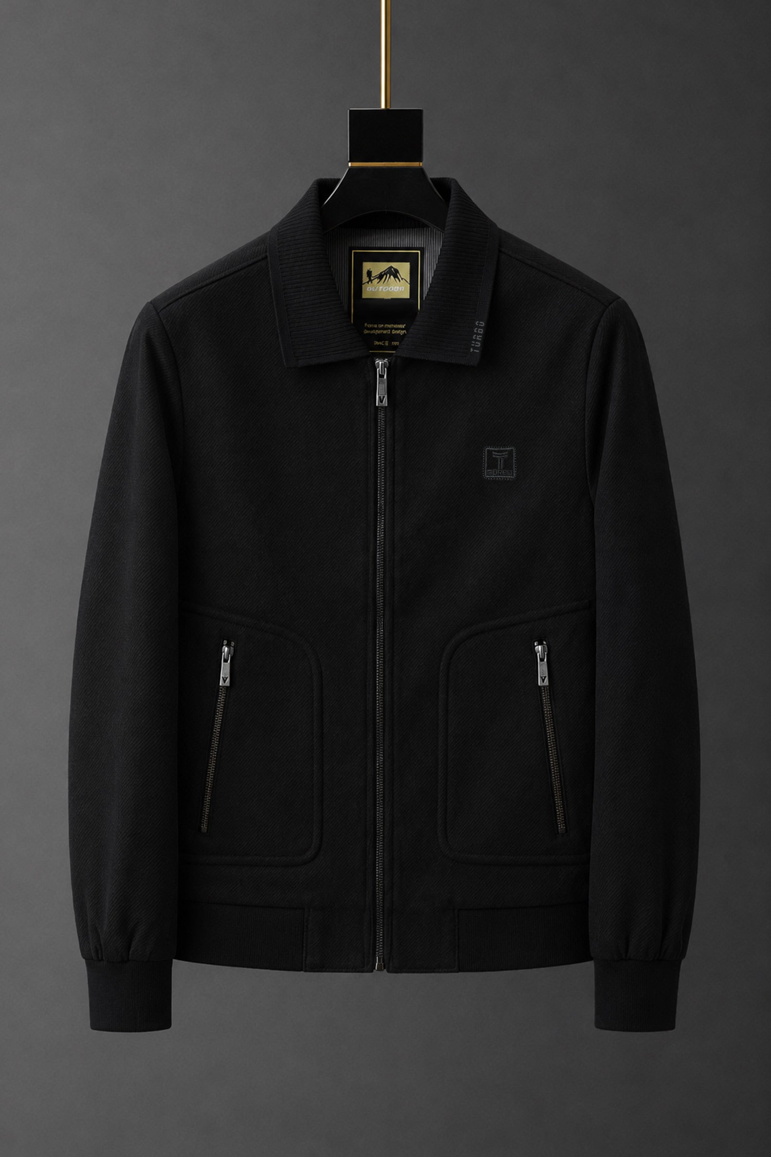 Turbo Wind-Breaker Imp Men's Wool Jacket In Black
