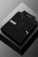 Pma AMG Benz Edition Premium Men's Polo Shirt In Black