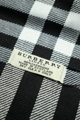 Brbrry Plaid Checked Luxury Cotton Men Mufflers In Black