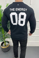 Turbo 3 Stripes Round Neck Men's Sweatshirt In Black