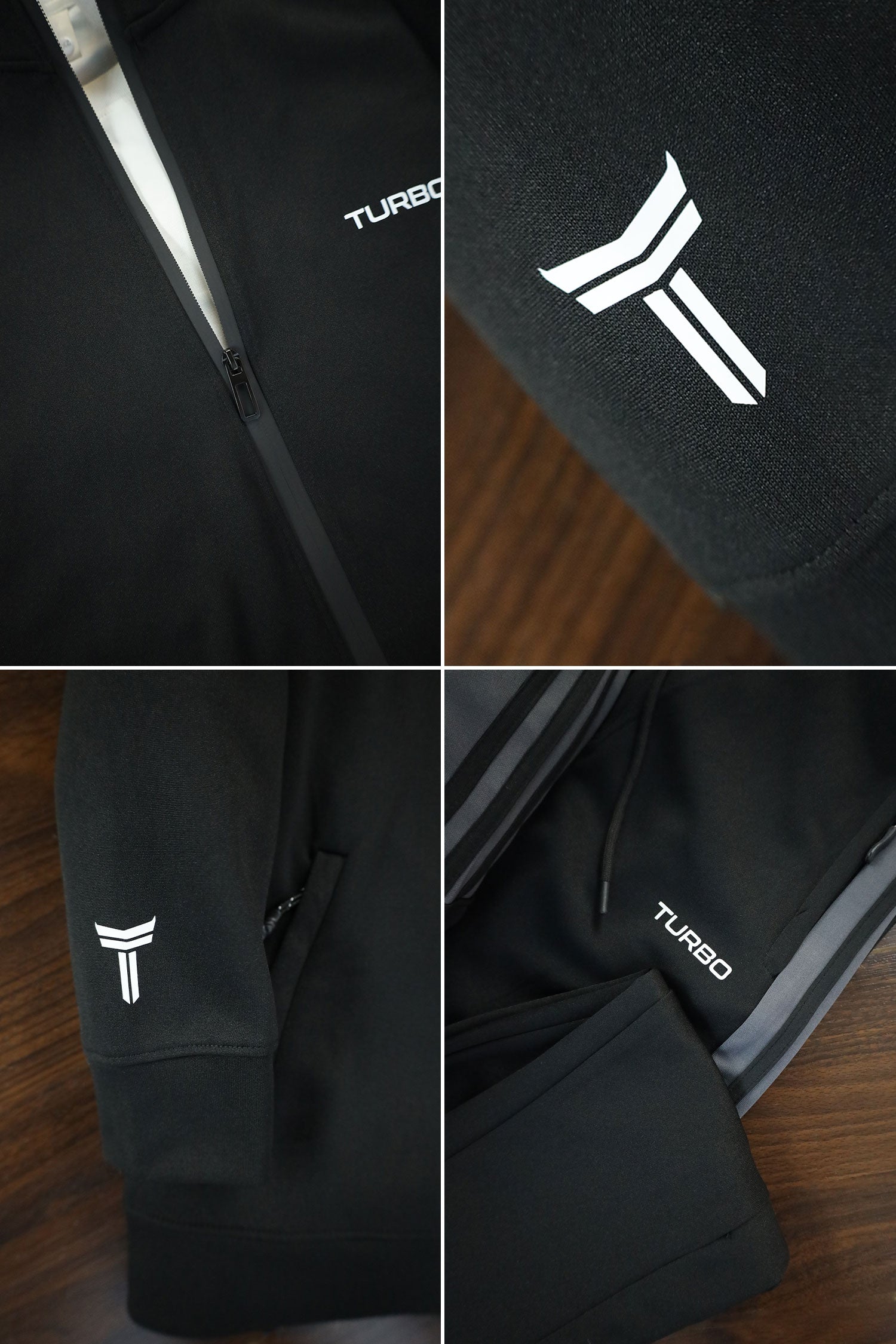 Turbo 3 Stripe Slim-Fit Full Zipper Style Tracksuit