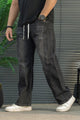 Turbo Retro New Style Denim Cargo Jeans In Black
