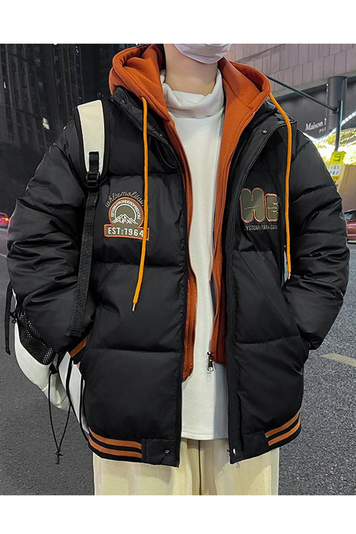 Winter Protects Dual Zip Hooded Imported Puffer Jacket