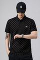 Turbo Jacquard Pattern Men's Polo T-Shirt