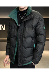 Super Snow Break Quilted Padded Imported Puffer Jacket In Black