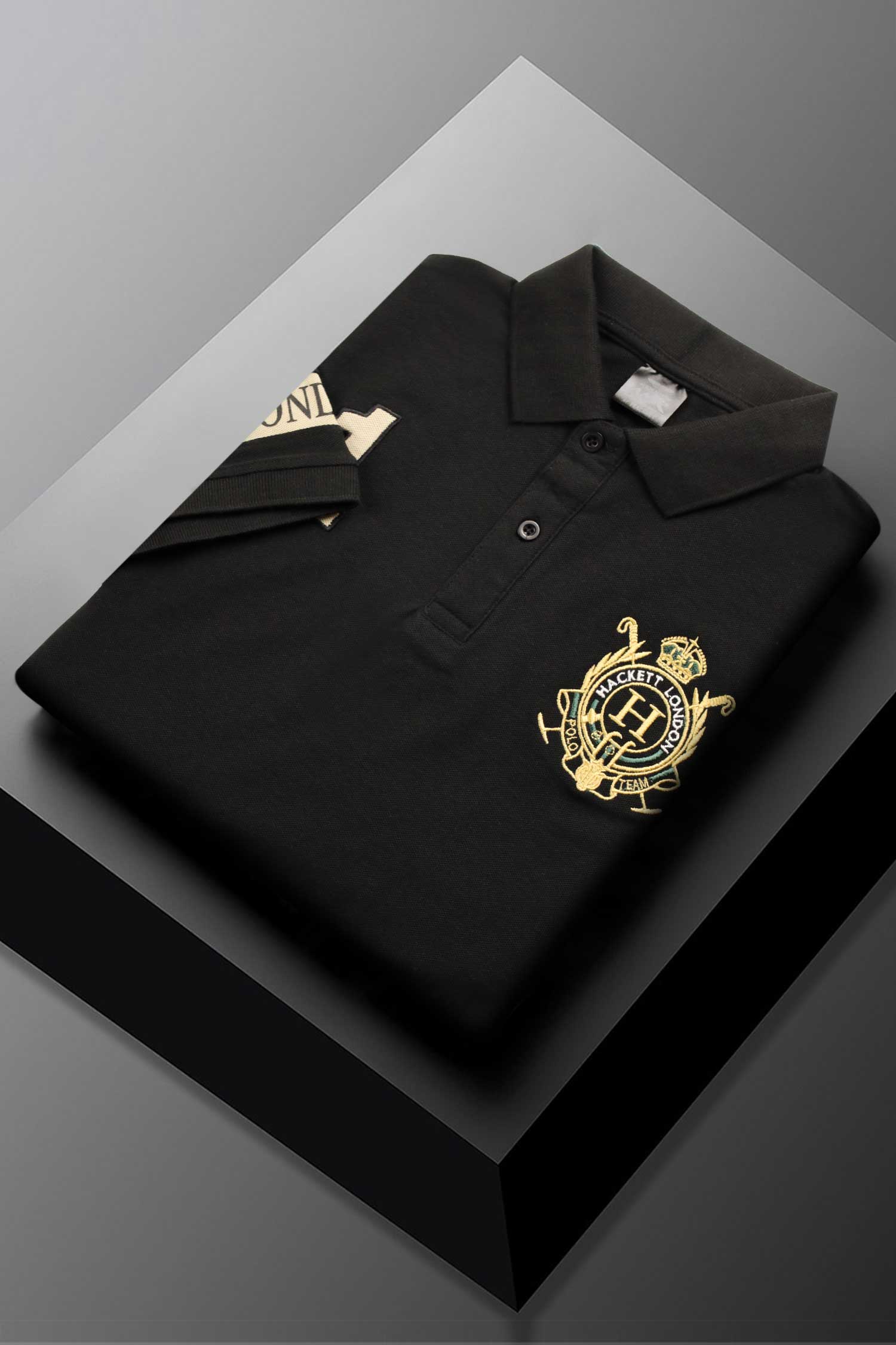 Hackt Lndn Heritage Crown Graphic Men's Polo Shirt