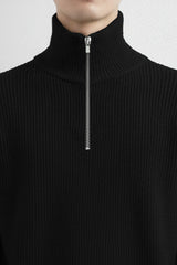 Turbo merino quarter zip Imported Men's Sweater